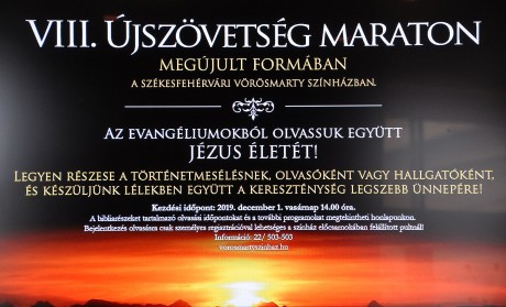 Különleges eseményre hív a Vörösmarty Színház: megújul az Újszövetség Maraton